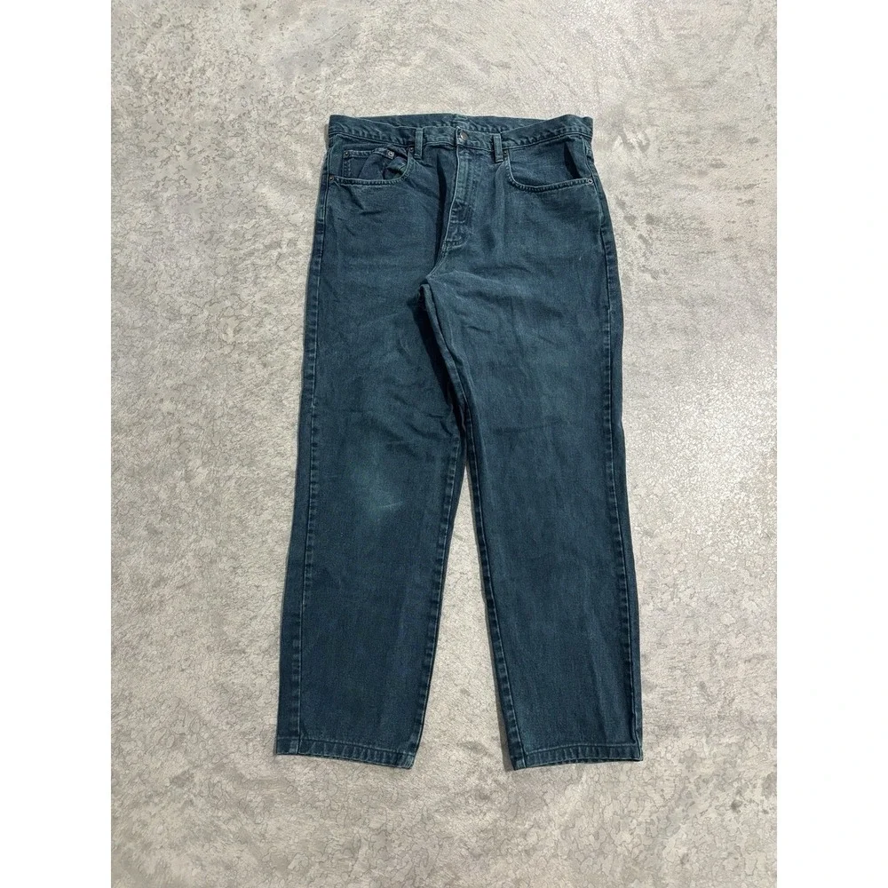 Vintage Pepe Jeans Green/Blue Denim Jeans Men's Size 38W